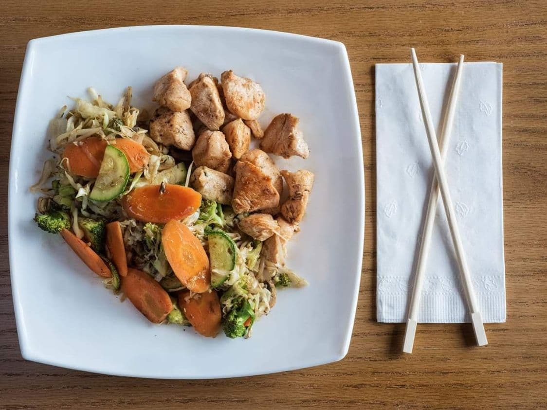 Teppanyaki de pollo