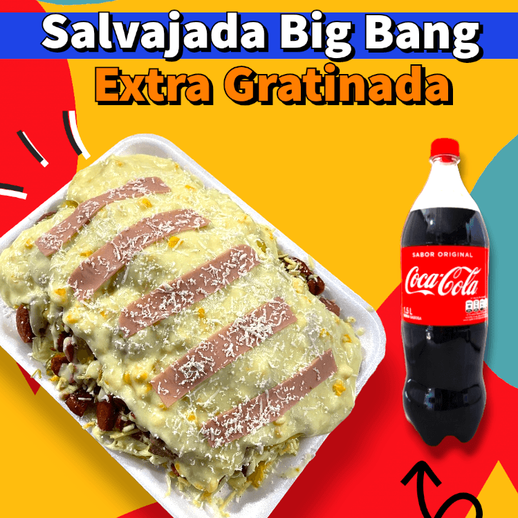 Salvajada Big Bang Extra Gratinada & Coca Cola 1,5