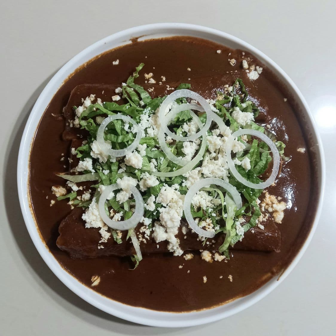 Enchiladas de coloradito