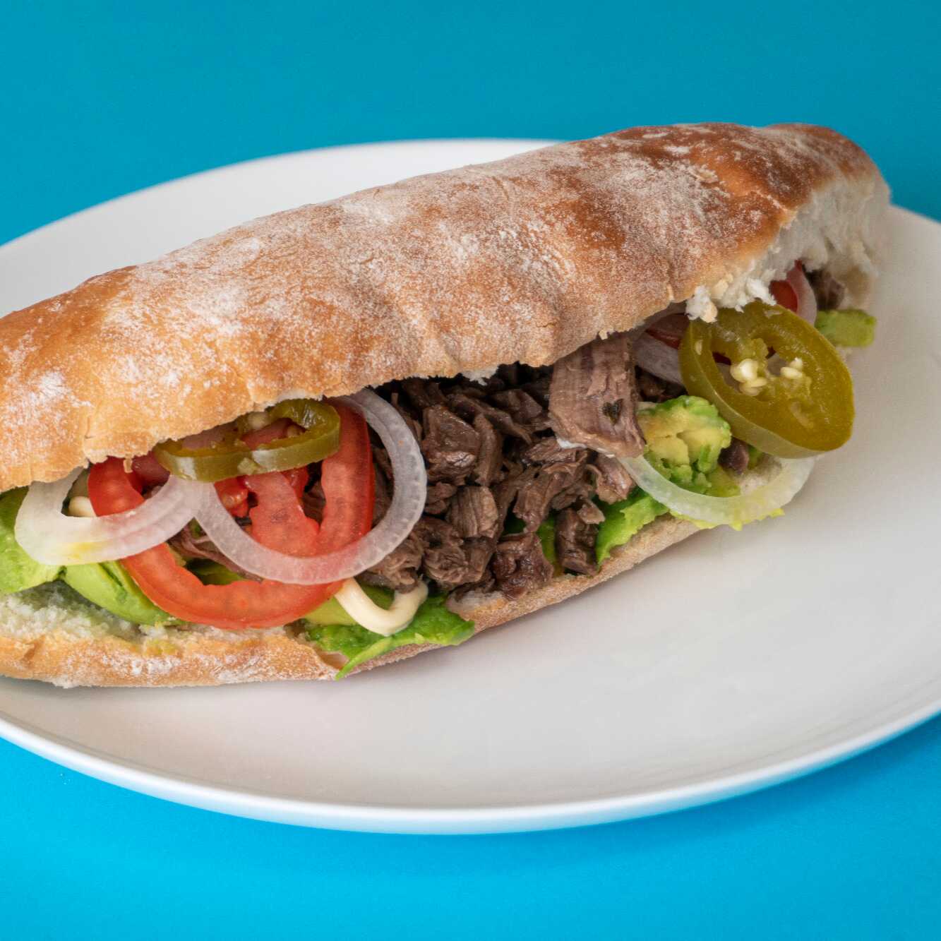 Combo- Lonche de Arrachera+Lonche Cubana