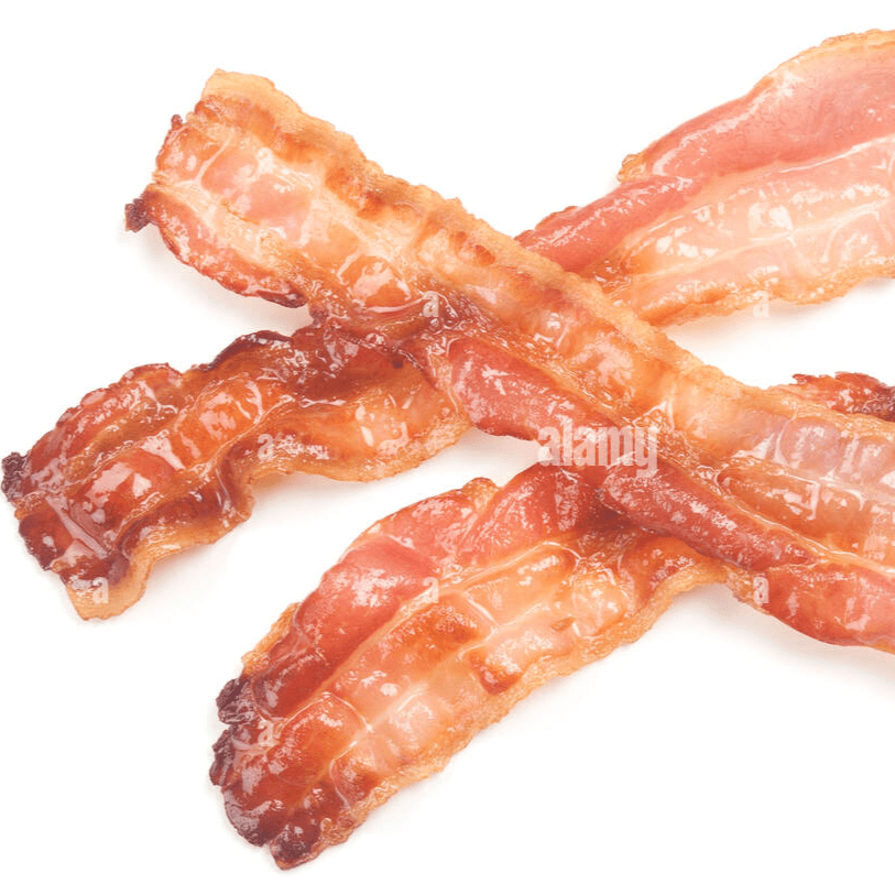 3 piezas de tocino ahumado