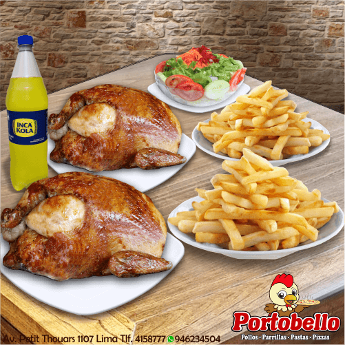 Combo Familiar 2 Pollos + Gaseosa