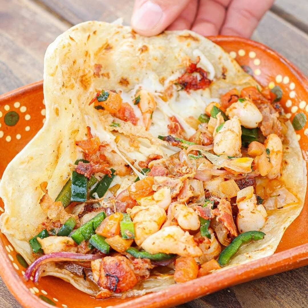 Quesadilla de camarón