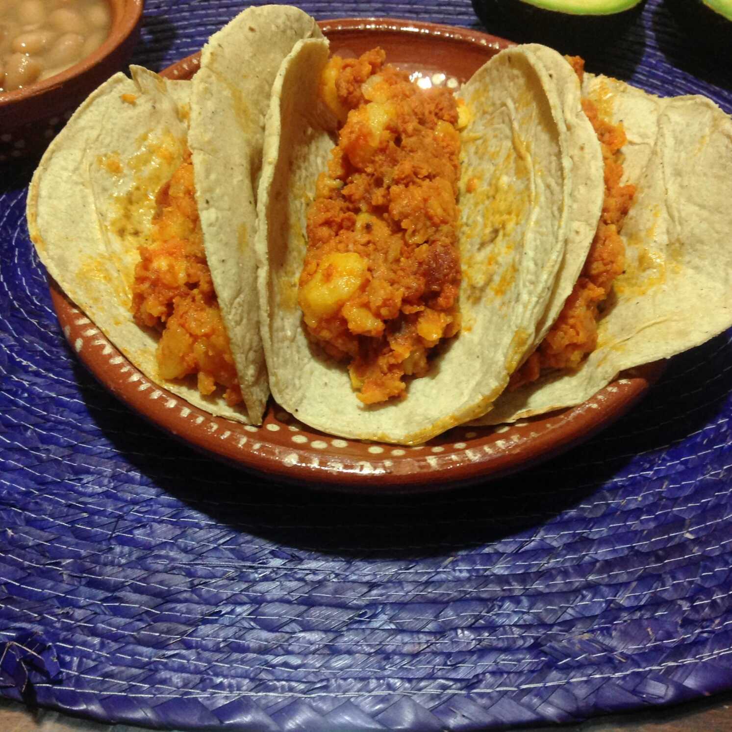 Combo 3 Tacos de Chorizo + Agua Fresca