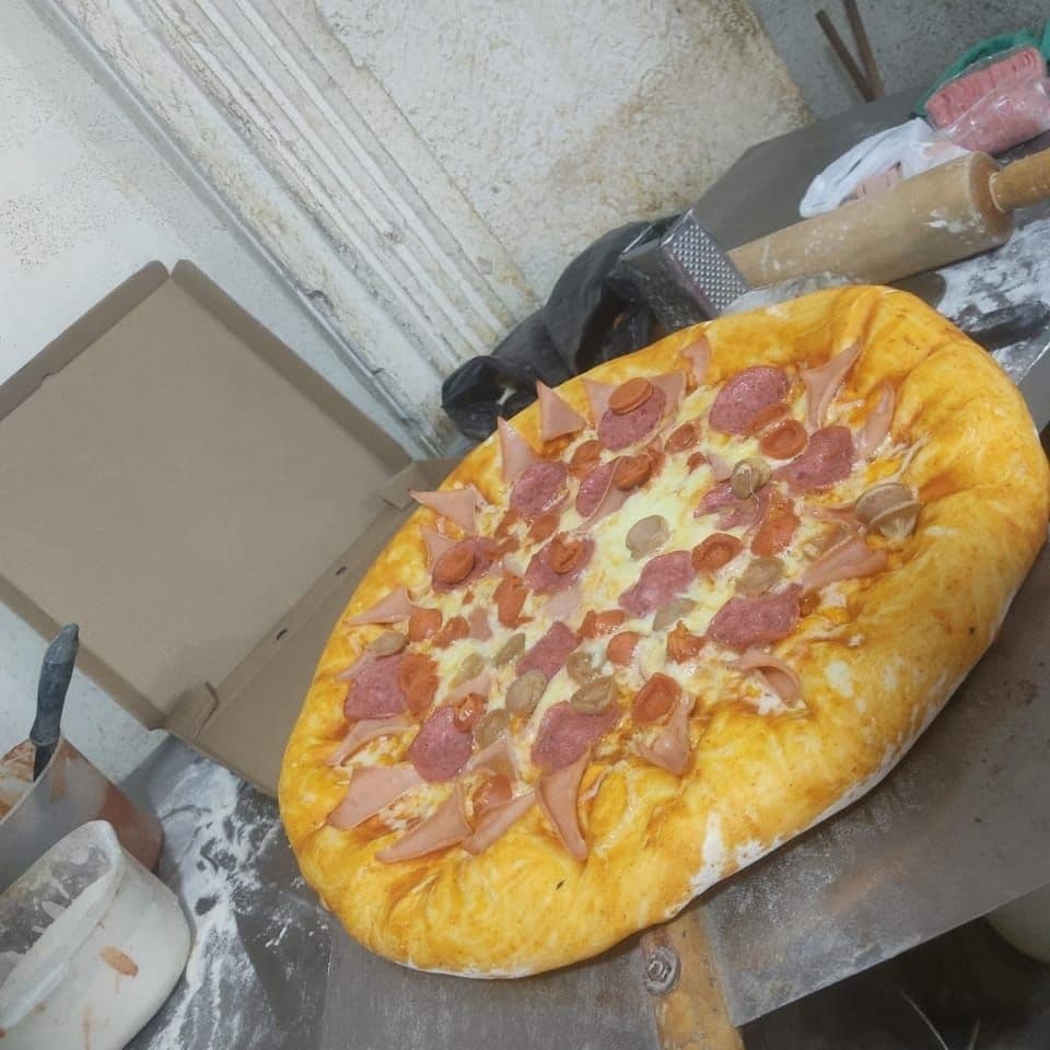 Pizza Xxlarge Jamón con Pollo