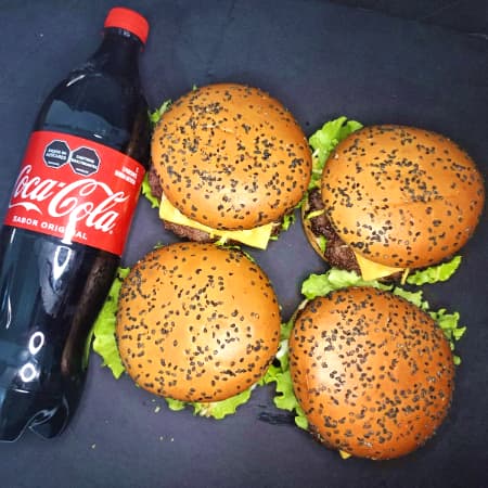 Combo Familiar + Cocacola 1 litro🍔​