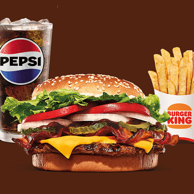 Combo Mediano Whopper BBQ Tocino