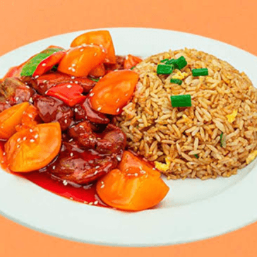 Pollo Trozos con Durazno