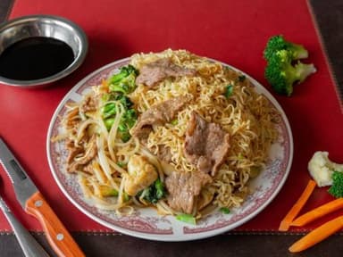 Chow Mei con Carnes de Res