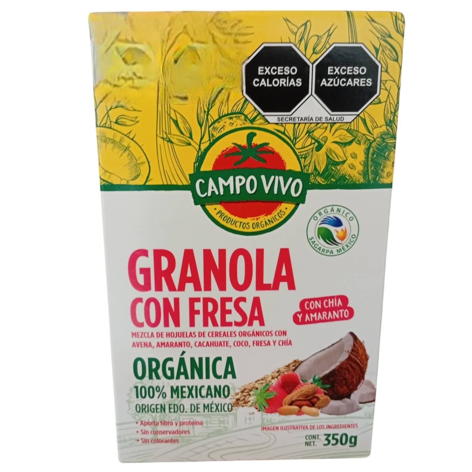 Campo Vivo Granola con Fresa 350 grs