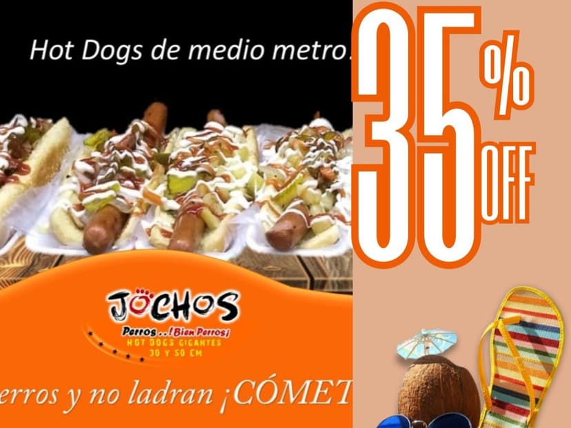 Jochos Perros Hot Dogs Gigantes