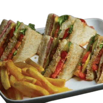 Club Sandwich con Papas