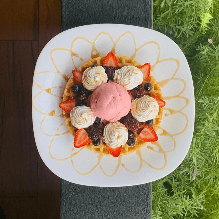 Waffle Frutos Rojos