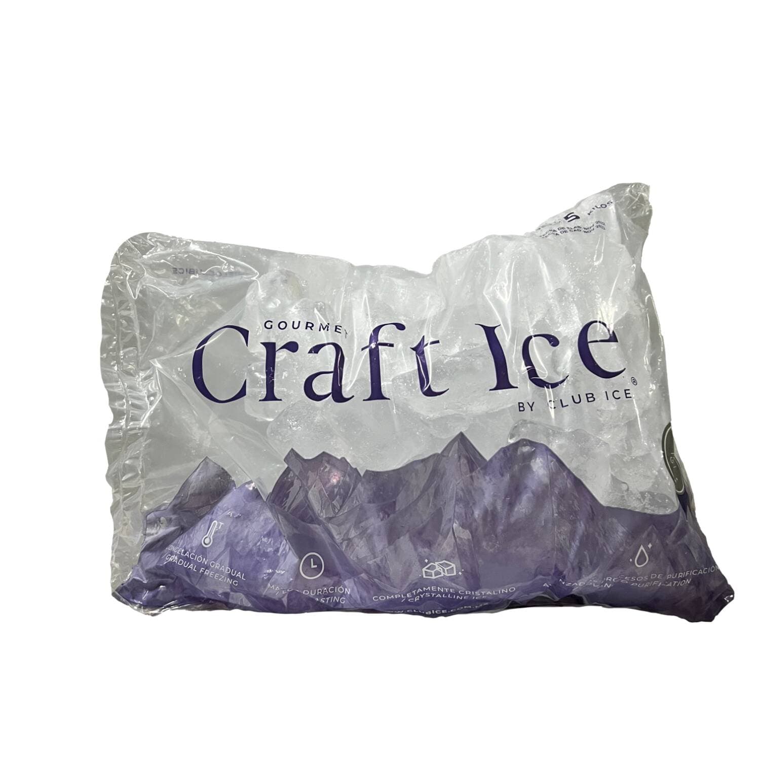 Hielo Gourmet Bolsa De 5 Kilos