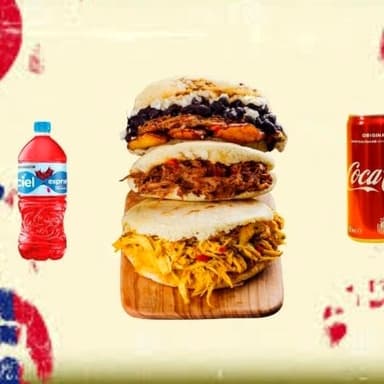 2 Arepas mas Soda