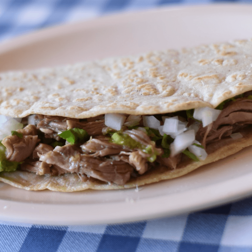 Quesadilla de Papa con Chorizo