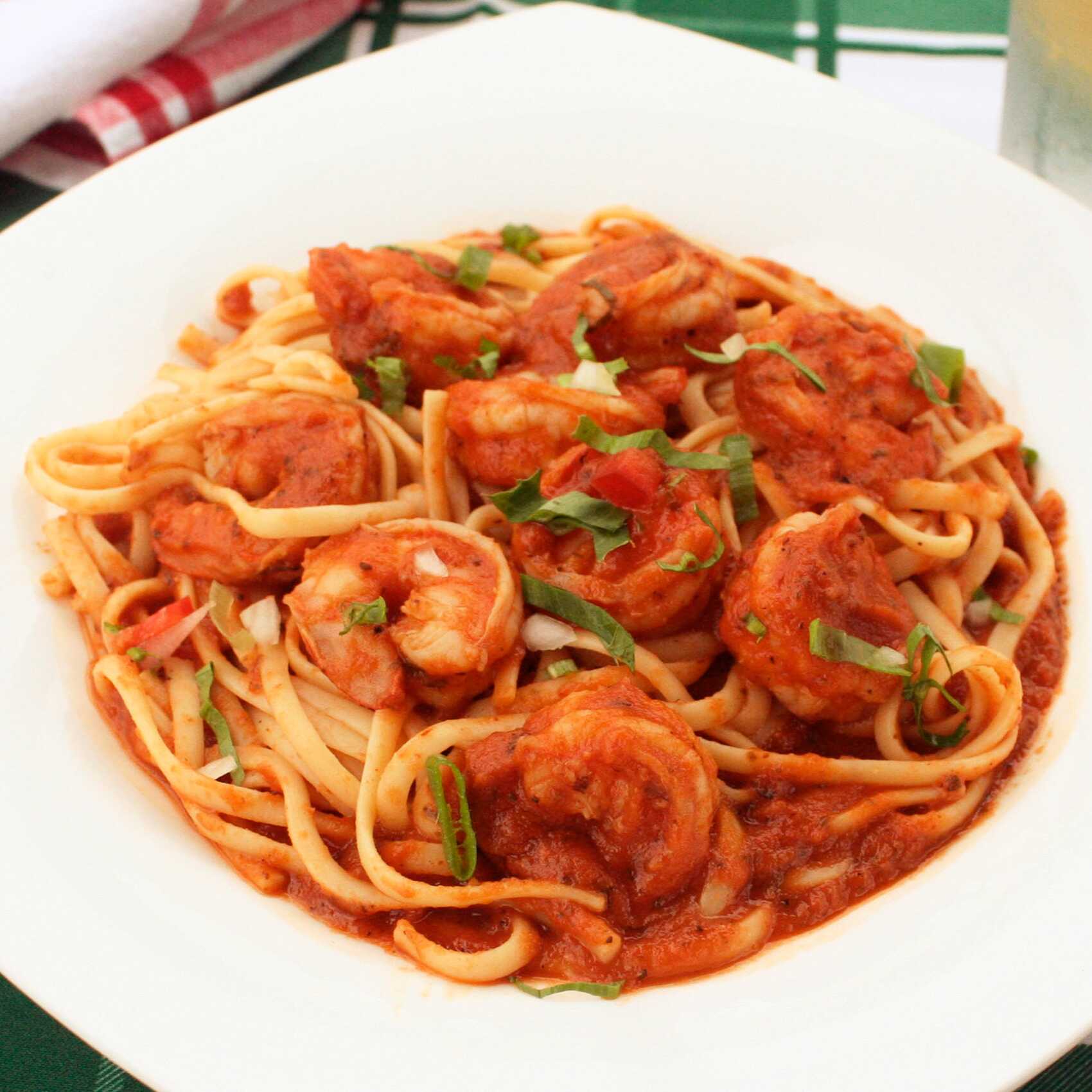 Pasta con Camarones