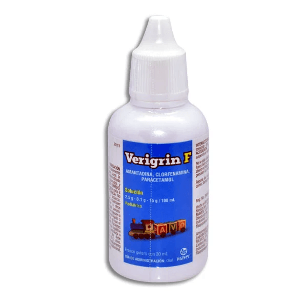 Verigrin F Solución (2.5 g/0.100 g/15 g)