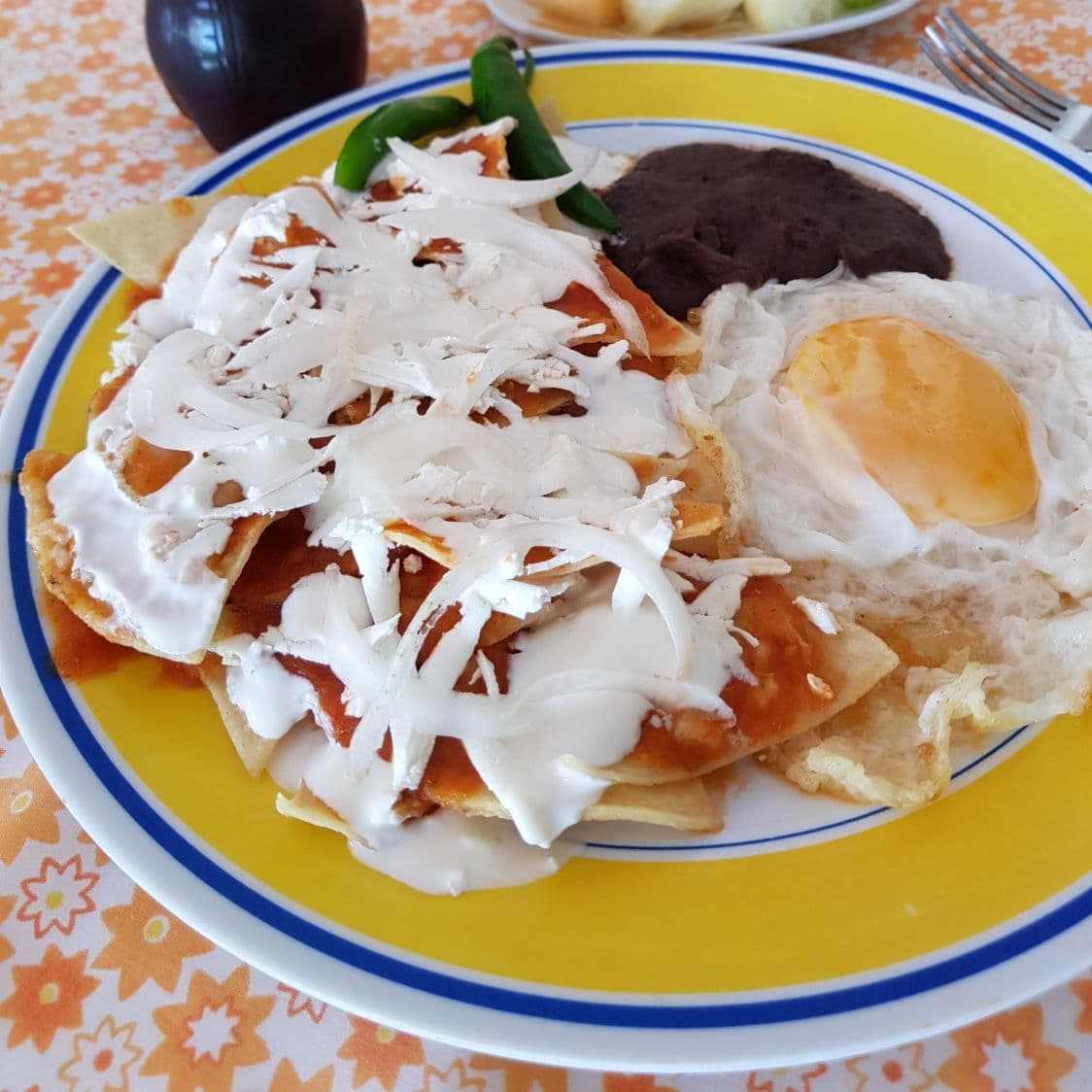 Chilaquiles con Huevo