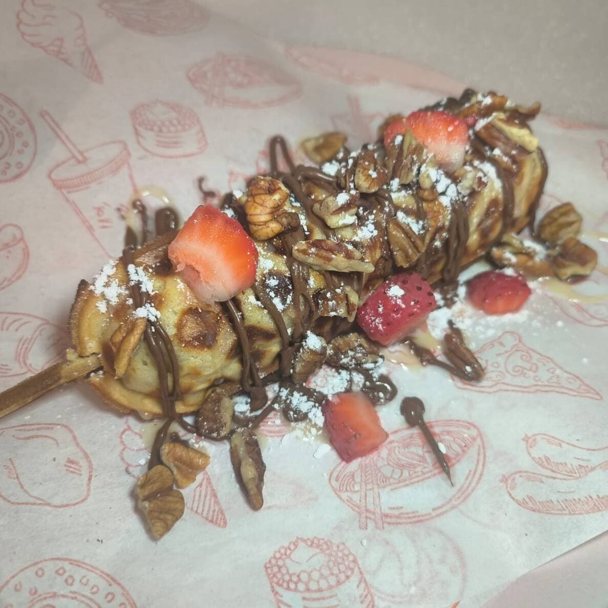 Waffle Niña Fresa