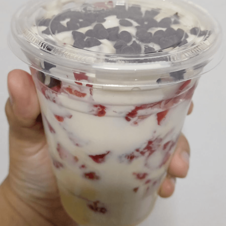 Fresas con crema GRANDE x 1