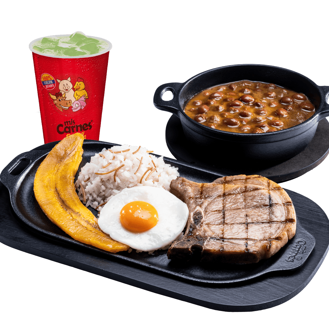 Chuletón con Sopa  + Limonada