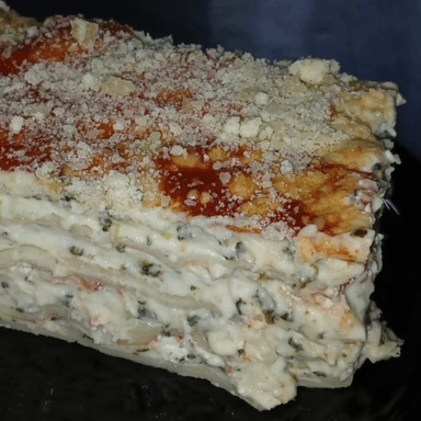 LASAÑA DE RICOTA CON ESPINACAS.