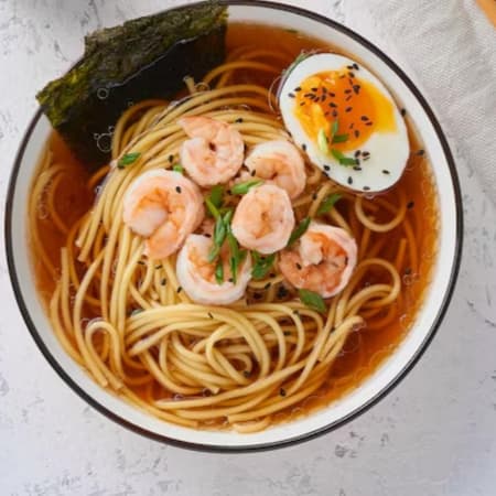 Ramen con Camaron