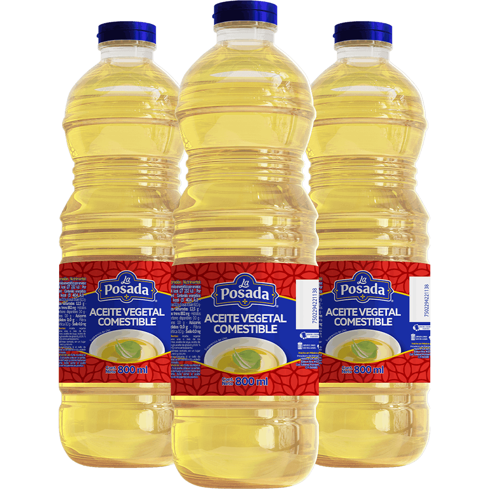3 ACEITE VEGETAL LA POSADA 800 ML