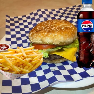 BEEF MASTER + PAPAS+ REFRESCO