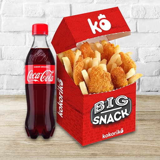Big snack y coca cola