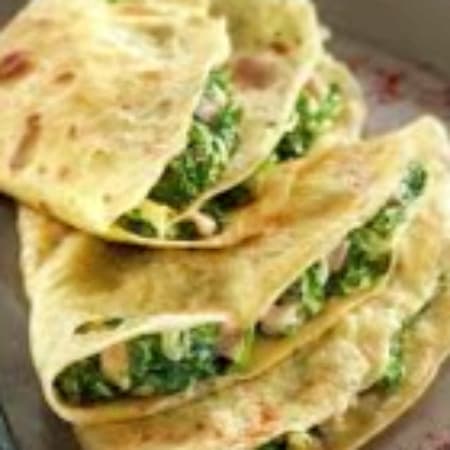 CREPA DE ESPINACA CON QUESO