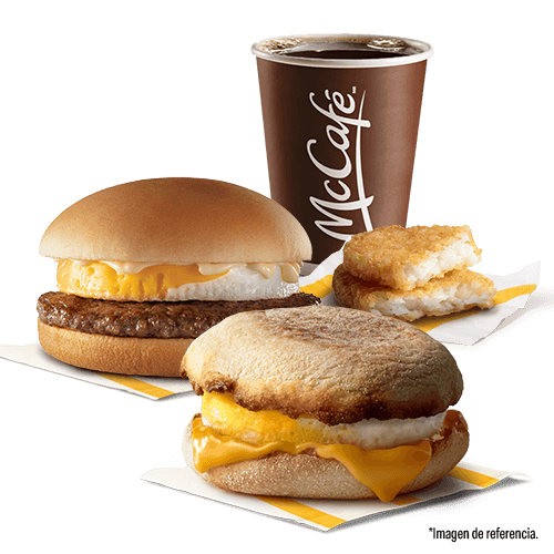 McHuevo + McMuffin Huevo y Queso + 1 Americano + 1 HashBrown