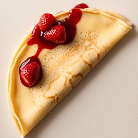 Crepa de Mermelada de Fresa
