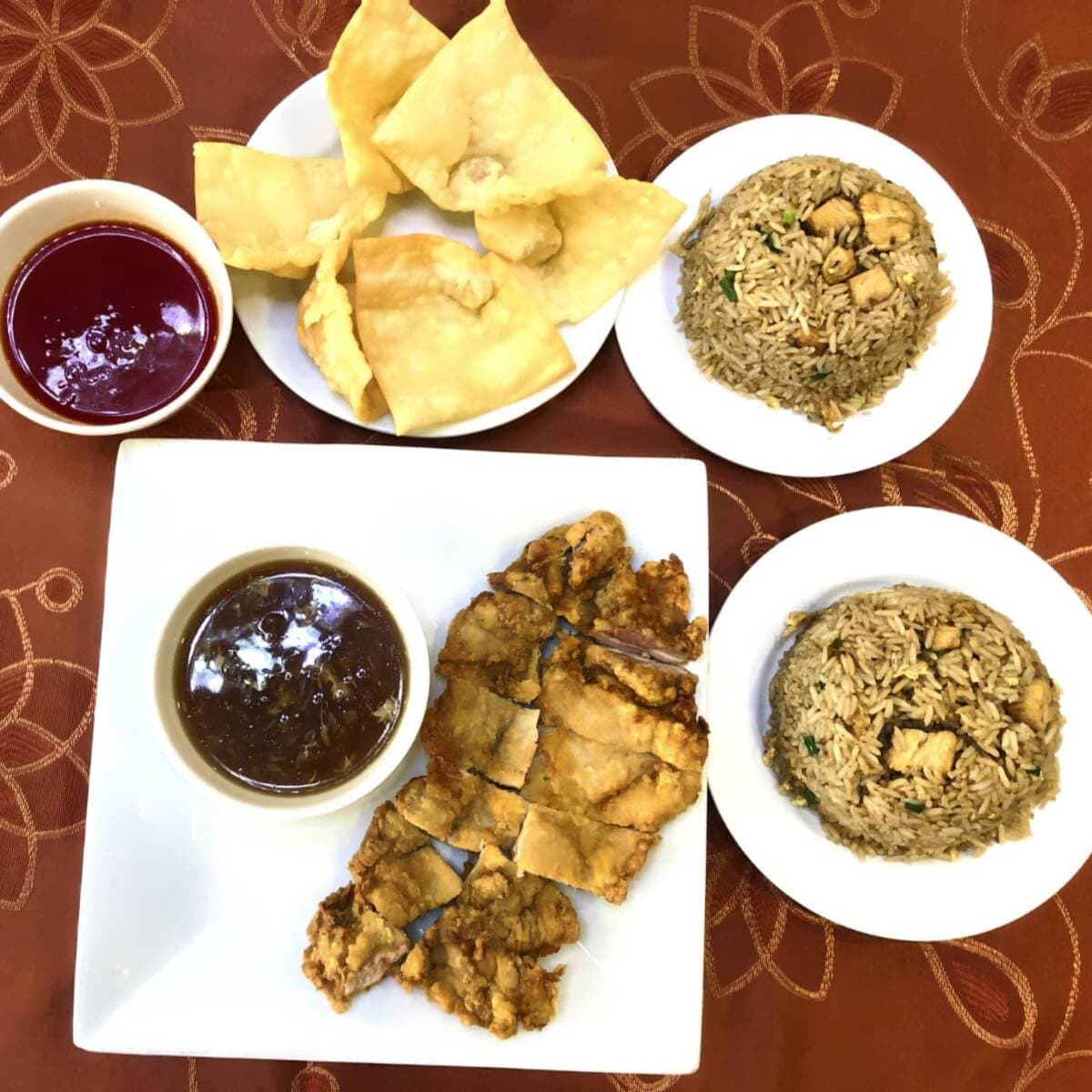 Combo Pollo Chijaukay, Chaufa de Pollo y Wantán