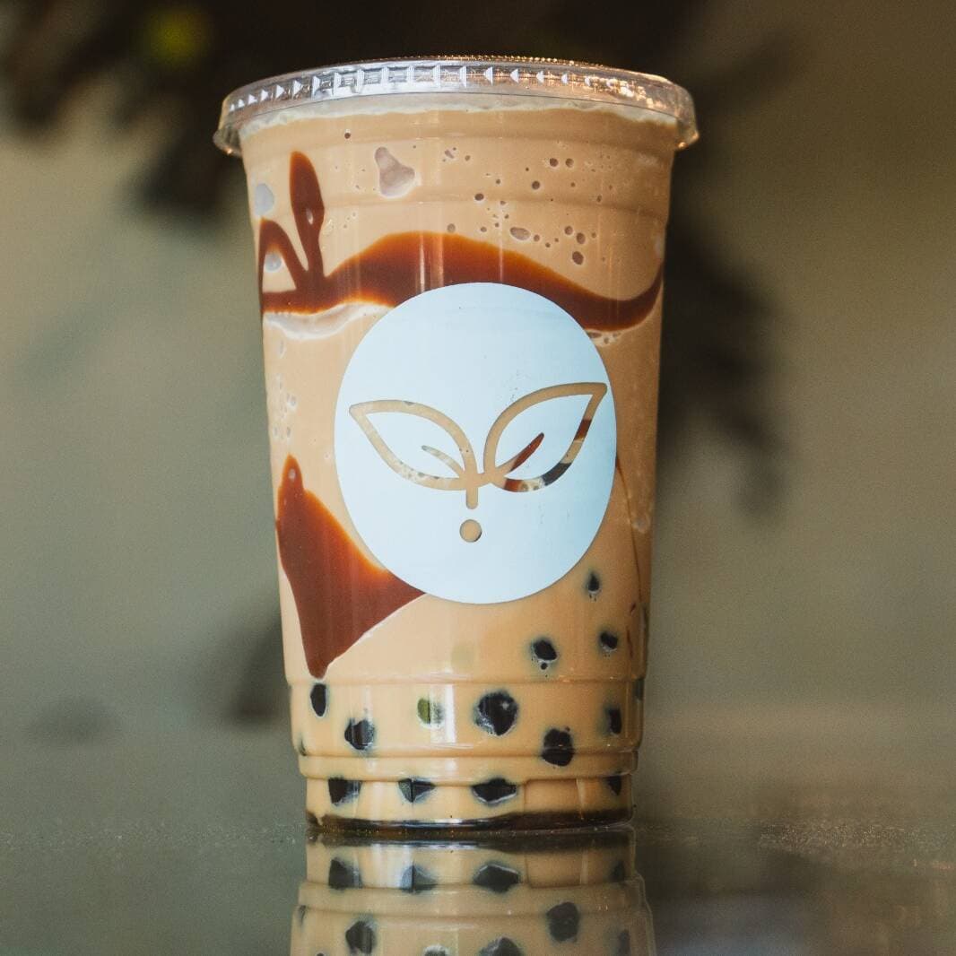 Frappe de cajeta con tapioca