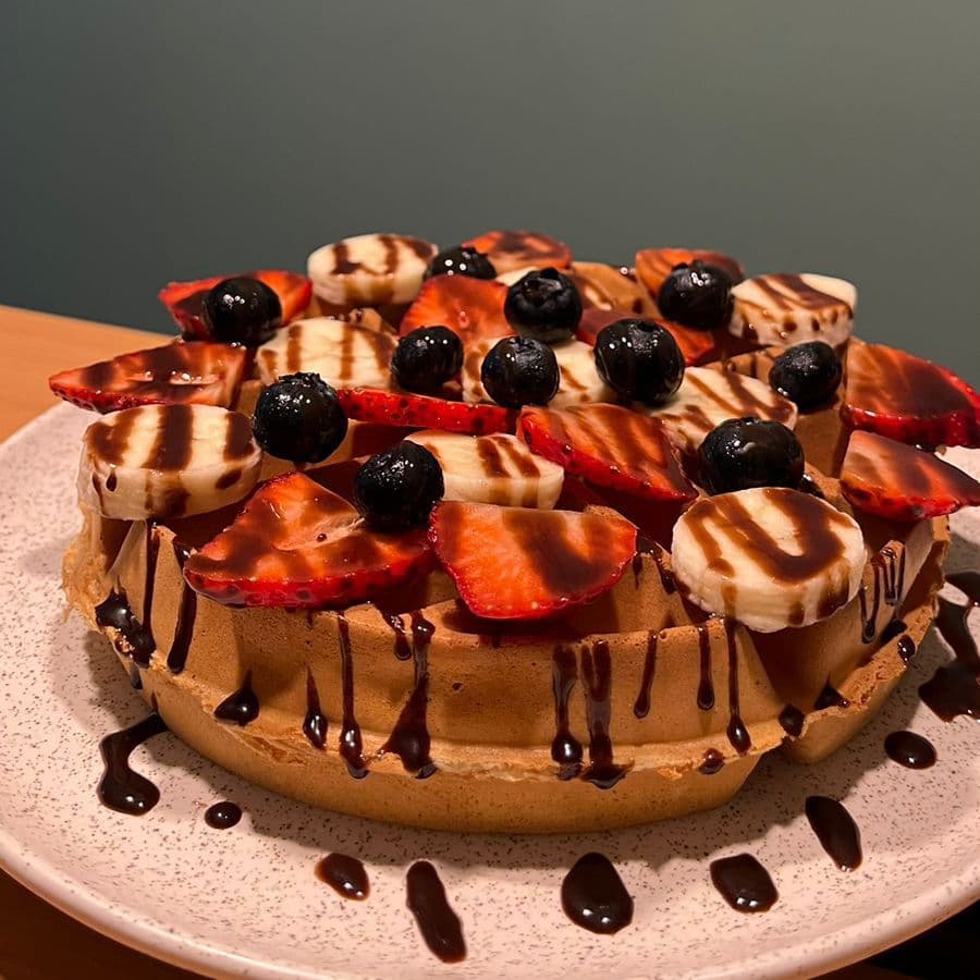 Waffle con Frutas
