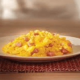 Huevo con jamón.