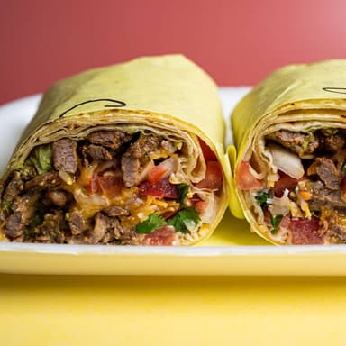 Burrito Estilo California, de Carne Asada