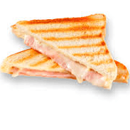 Sandwich Caliente de Jamon y Queso