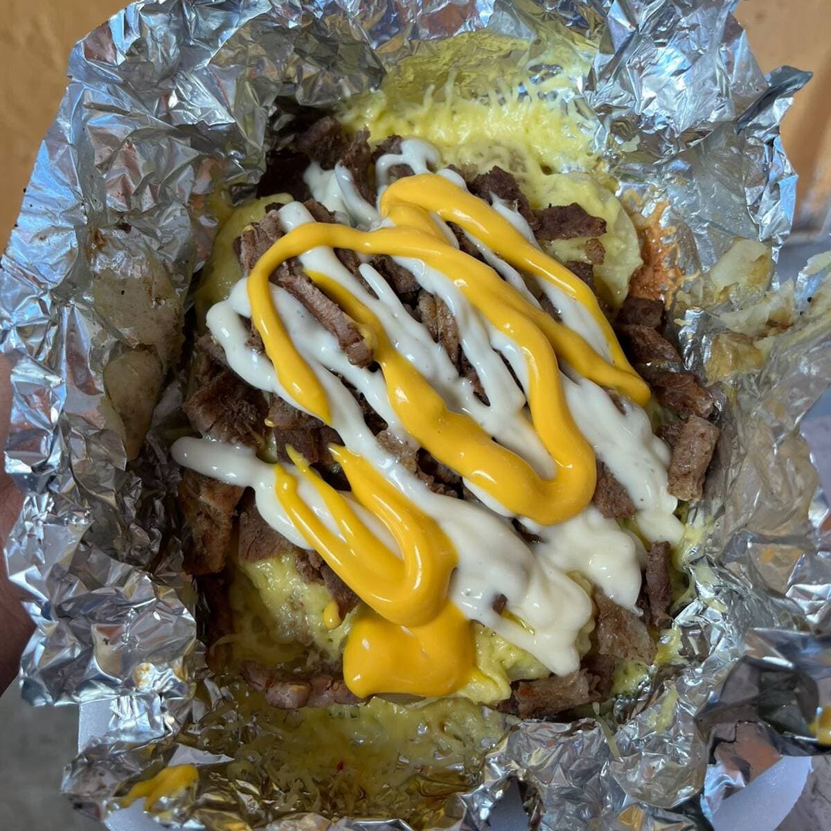 Papa Asada con Bistec