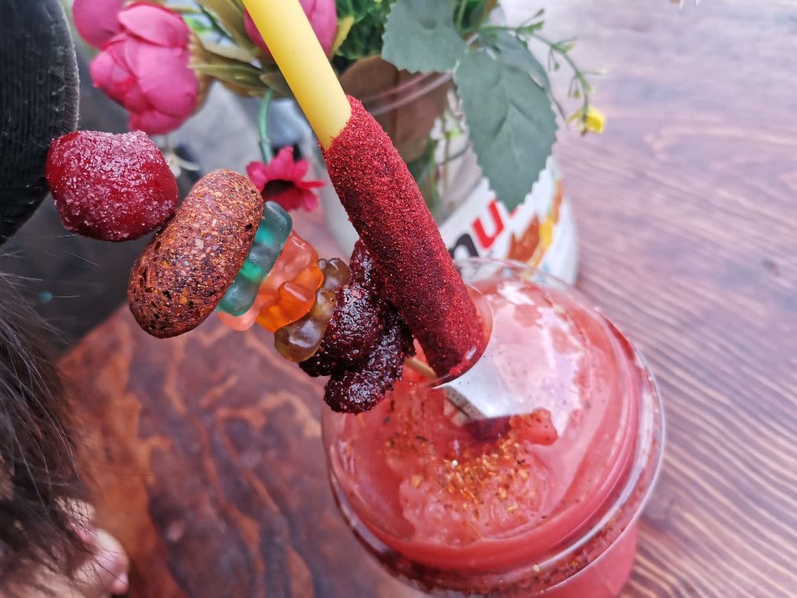 Frappe de frambuesa
