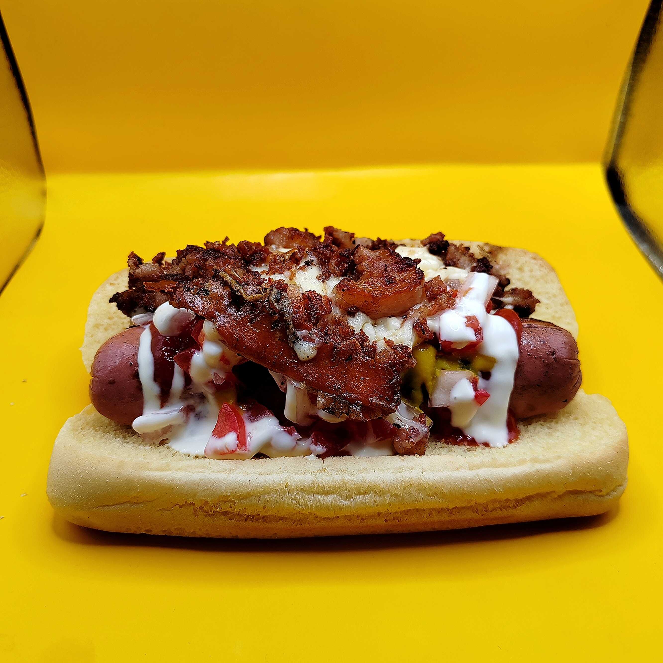 Hot dog con Tocino
