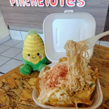 Maruchan con Elote