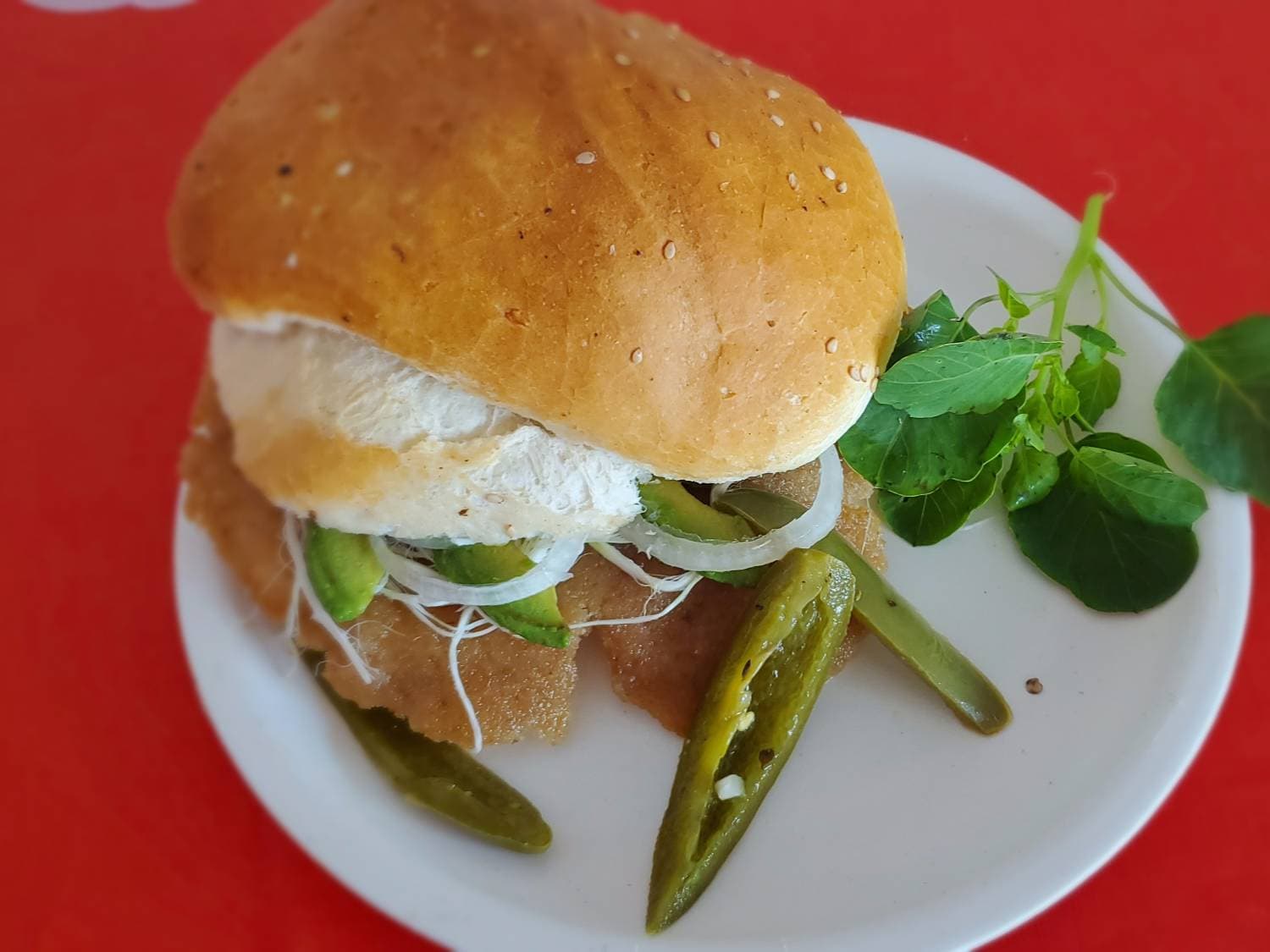 Cemita de Milanesa de cerdo