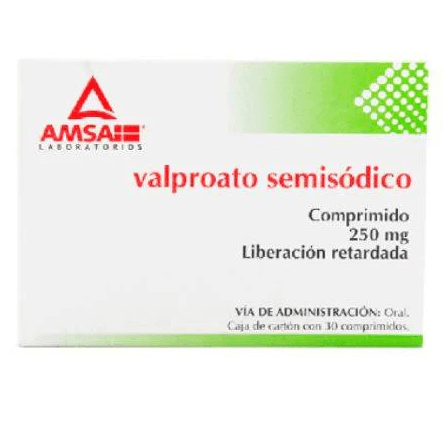 VALPROATO SEMISODICO 250MG C/30 COMPRIMIDOS