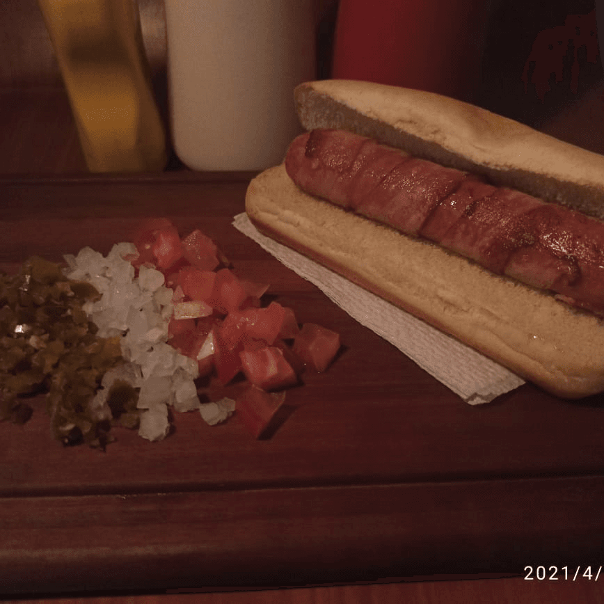 Hot Dog con Tocino