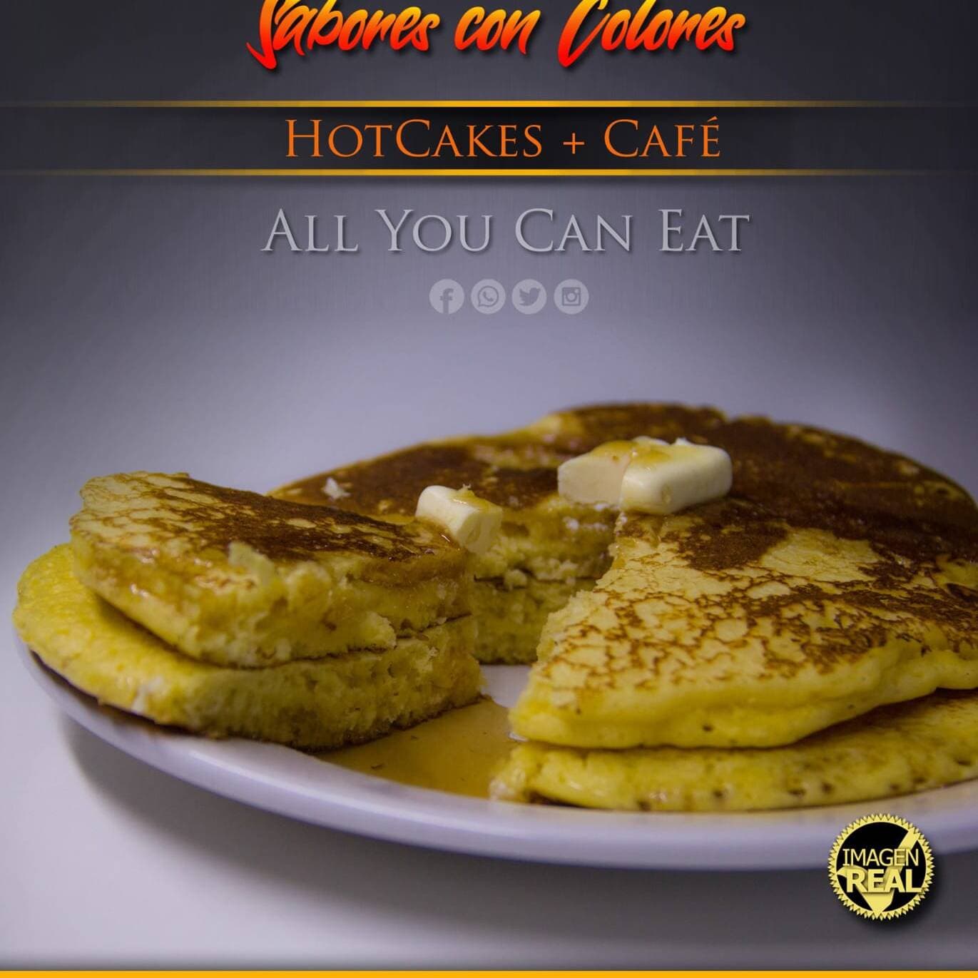 Desayuno Completo Hotcakes/Café/Jugo/Coctel frutas