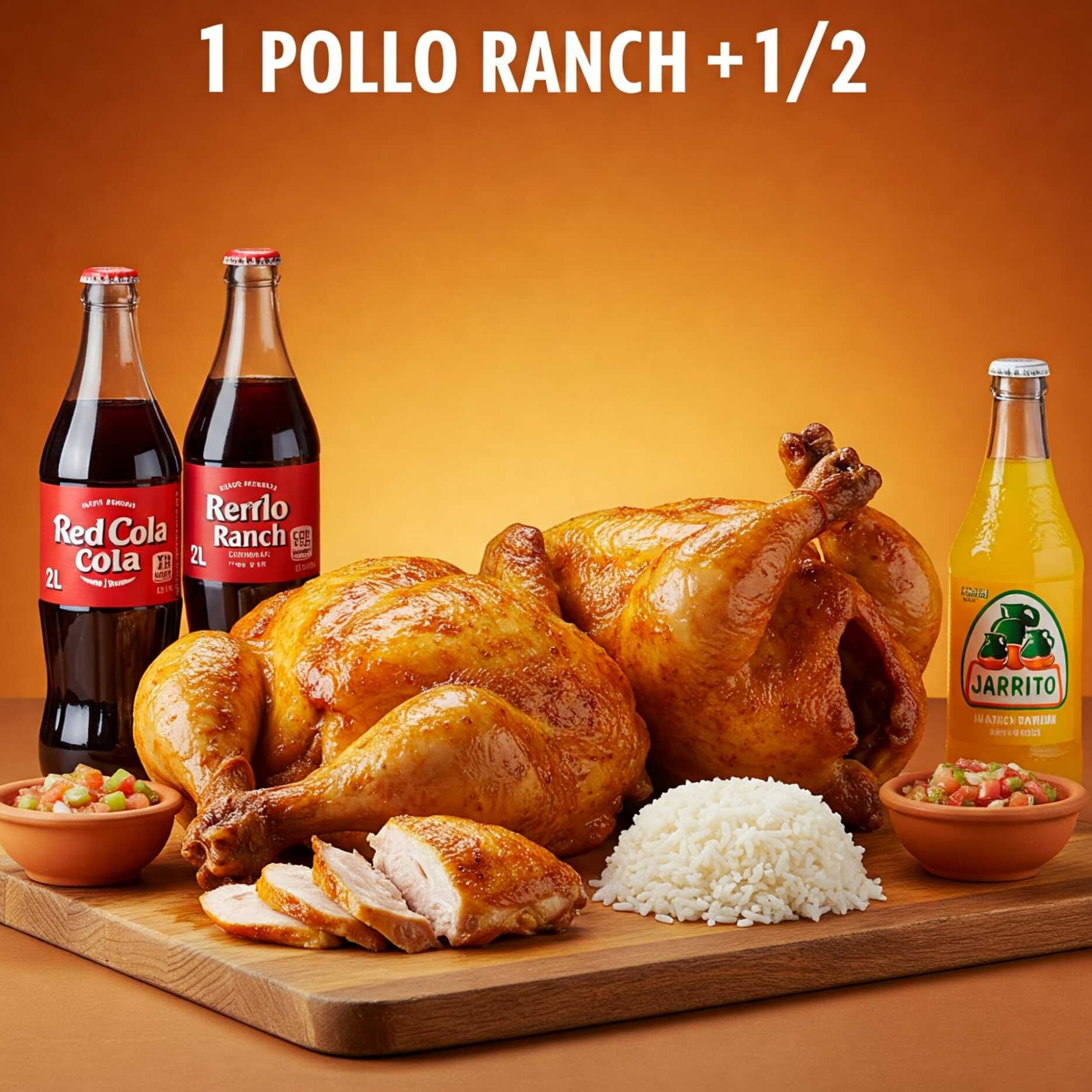 Combo Pollo Ranch + 1/2 Rost