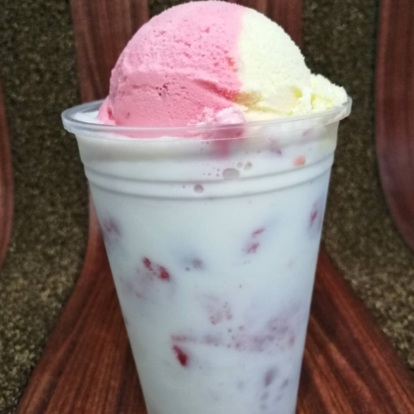 Fresas con Crema y Nieve